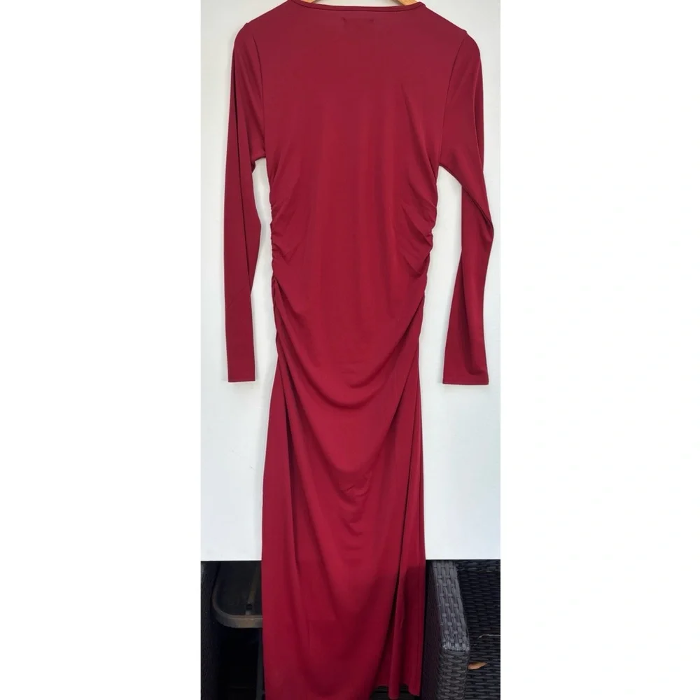 J Crew Ruched Jersey Maxi Dress